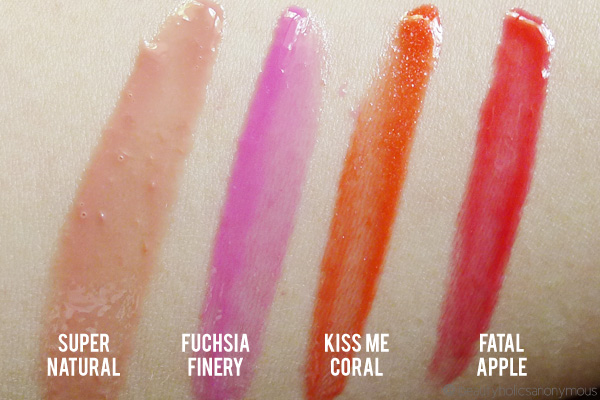 Revlon Super Lustrous Lipgloss Swatches