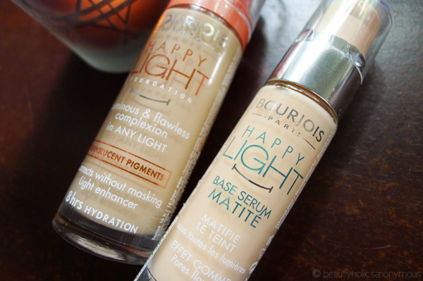 Bourjois Happy Light Foundation and Happy Light Matte Serum Primer