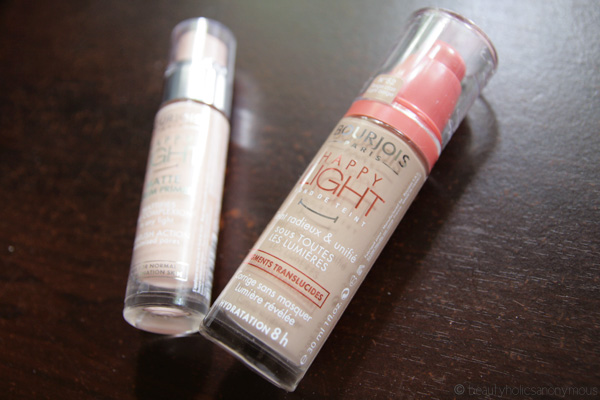 Bourjois Happy Light Foundation and Happy Light Matte Serum Primer