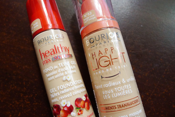 Bourjois Happy Light Foundation and Healthy Mix Serum Gel Foundation