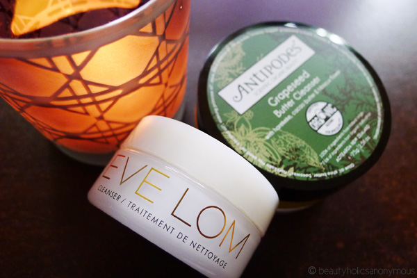 Eve Lom Cleanser and Antipodes Grapeseed Butter Cleanser