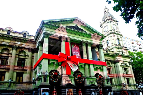 Melbourne Town Hall Christmas 2013