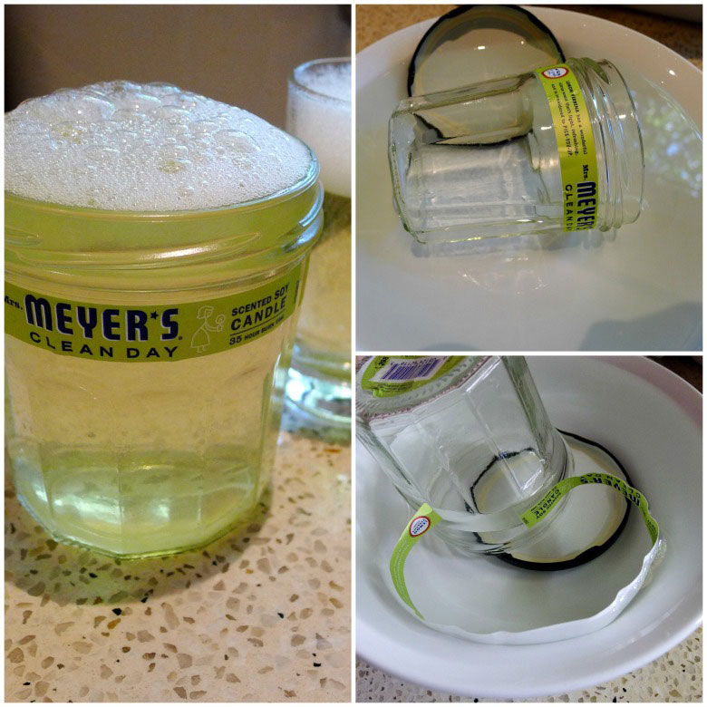 Cleaning and Recycling Candle Glass Jars