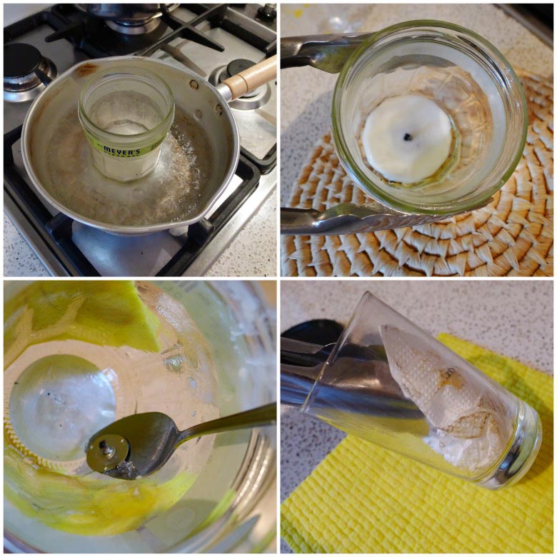 Cleaning and Recycling Candle Glass Jars