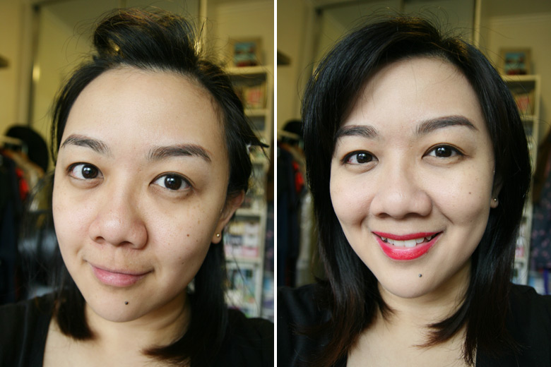 Makeup Utopia Express Makeup Look Before and After