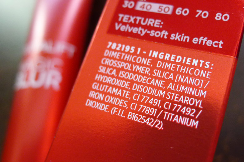 L'Oreal Revitalift Magic Blur Ingredients