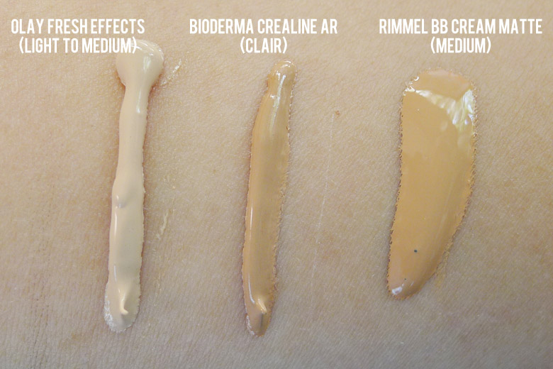 BB Creamlogy: Olay Fresh Effects, Bioderma Crealine and Rimmel