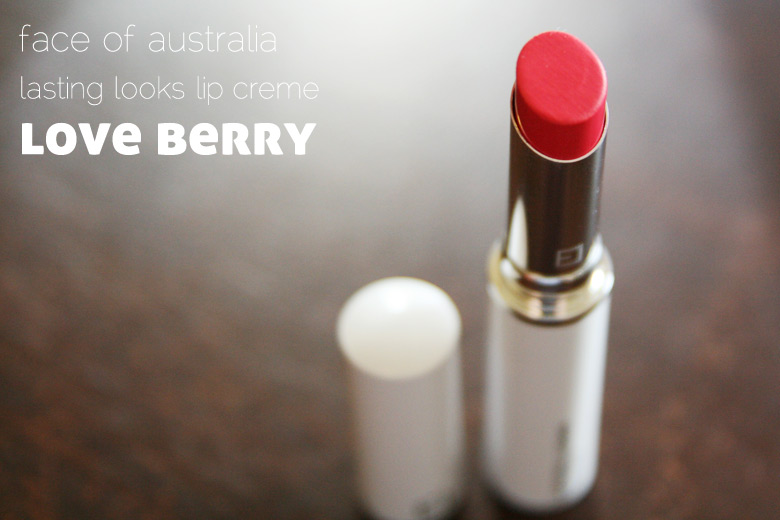 Read My Lips: Face of Australia Lasting Looks Lip Creme in Love Berry