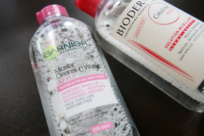 Garnier Micellar Cleansing Water and Bioderma Crealine H20