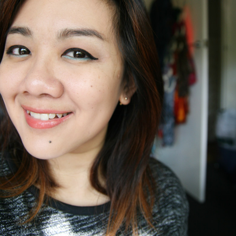 FOTD featuring NARS Eyeshadow Duo in China Seas Makeup Used