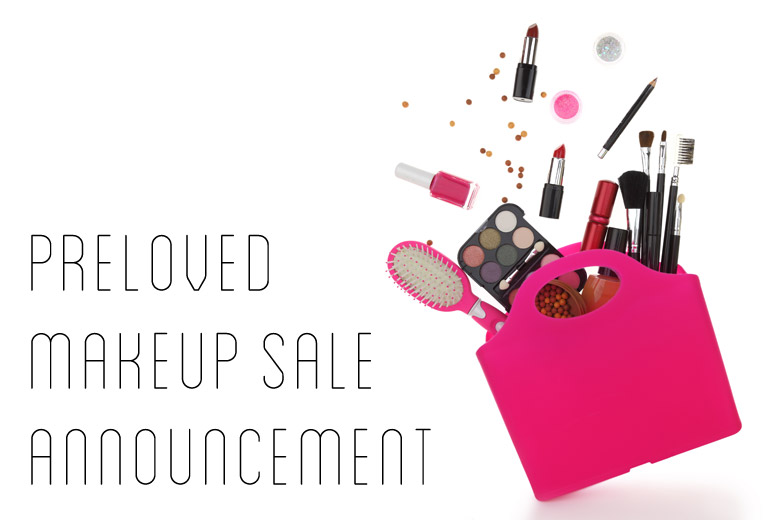 Preloved Makeup Sale Announcement