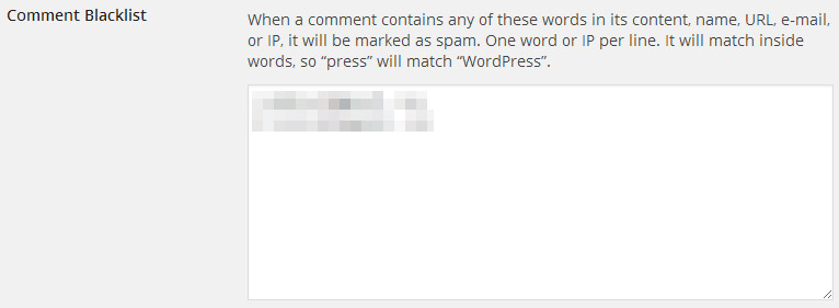 Wordpress Comment Blacklister