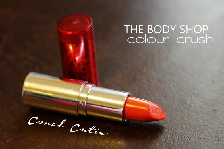 The Body Shop Colour Crush Lipstick in Coral Cutie (#105)