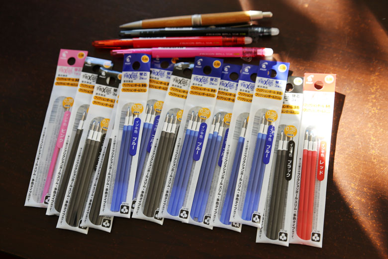 Japan Haul Frixion Pens and Refills