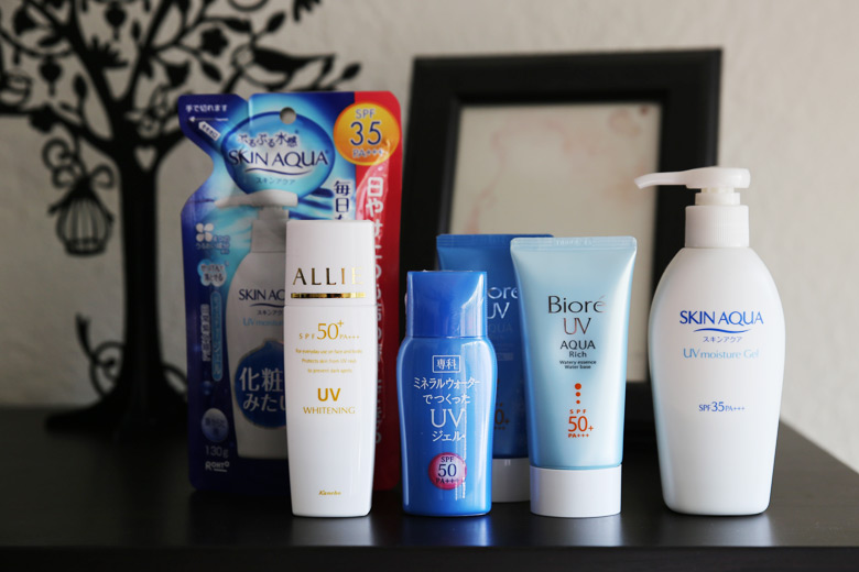 My favourite Japanese sunscreens