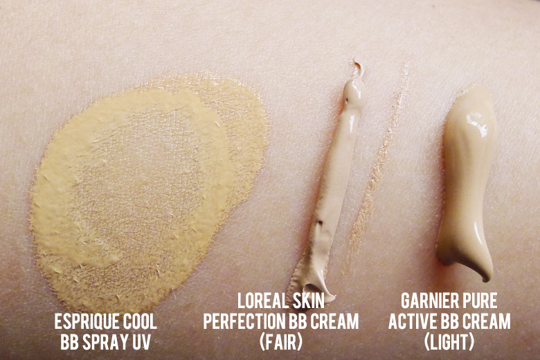 BB Creamology: Esprique by KOSE, L'Oreal and Garnier Swatches