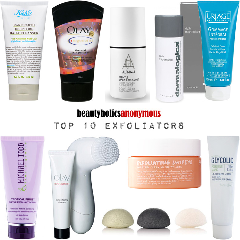 Week of Skincare Favourites 2014: My Top 10 Exfoliators