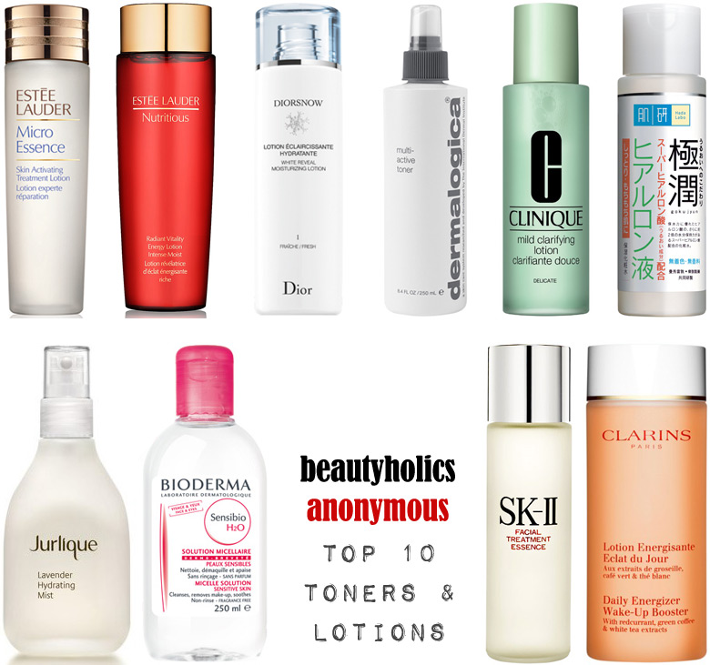 Week of Skincare Favourites 2014: My Top 10 Toners and Lotions