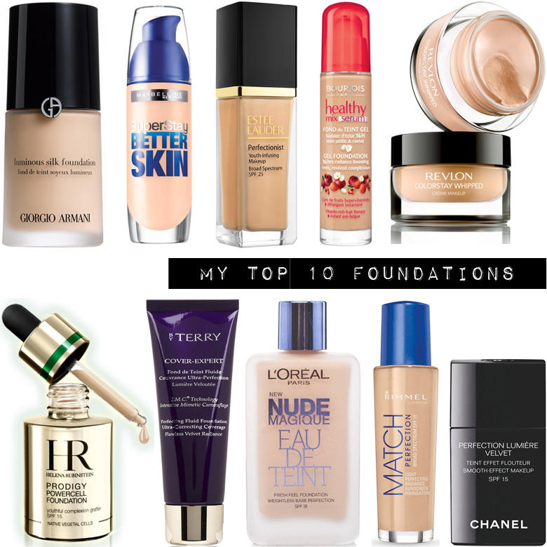 Week of Makeup Favourites 2014: My Top 10 Foundations