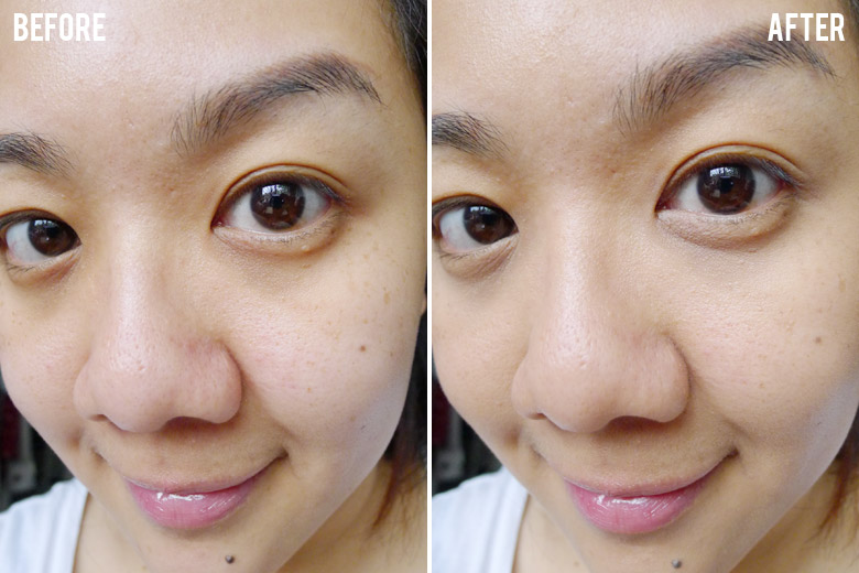 Covergirl TruBlend Liquid Makeup foundation before and after