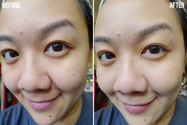 Estee Lauder Re-Nutriv Ultra Radiance Lifting Creme Makeup Before and After