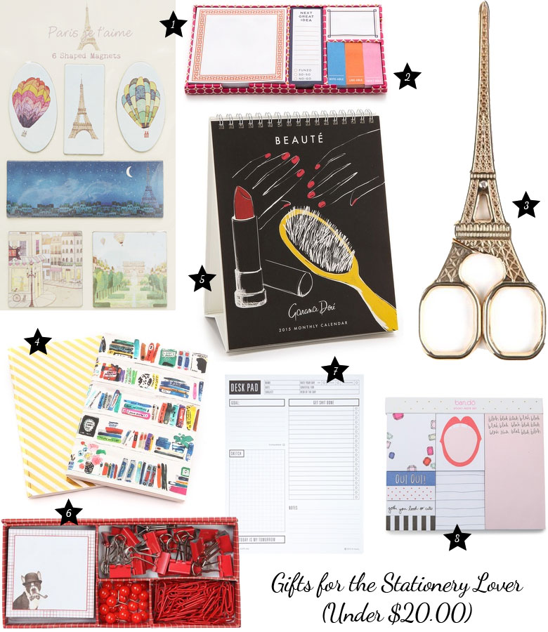 Christmas Gift Guide 2014: For The Stationery Lover Under $20