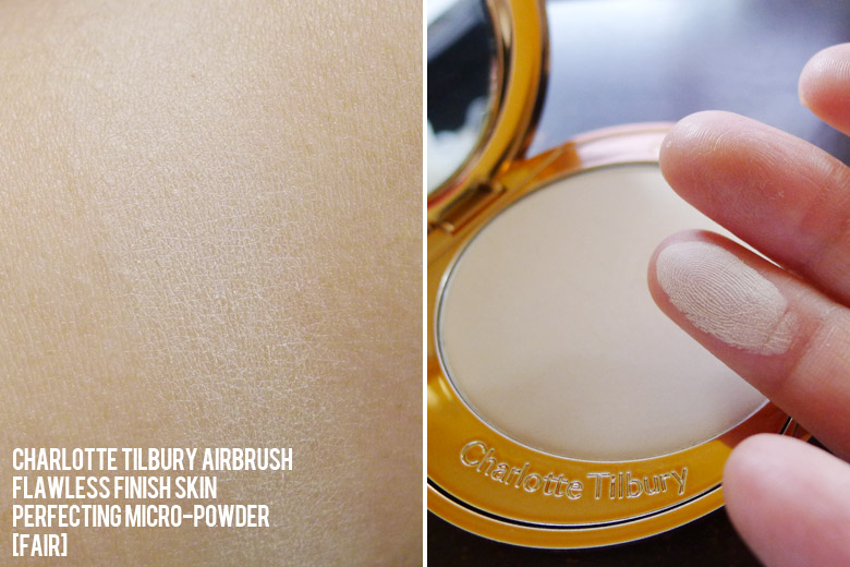 Charlotte Tilbury's Airbrush Flawless Finish Skin Perfecting Micro-Powder in Fair Swatch