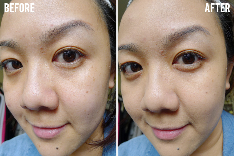 Maybelline Dream Wonder Fluid-Touch Foundation Before and After