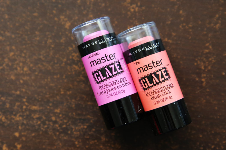 Maybelline Master Glaze by FaceStudio Blush Sticks in Pink Fever and Coral Sheen