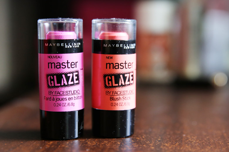 Maybelline Master Glaze by FaceStudio Blush Sticks in Pink Fever and Coral Sheen