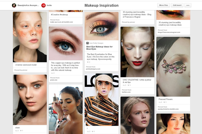 Pinterest Board Makeup Inspiration