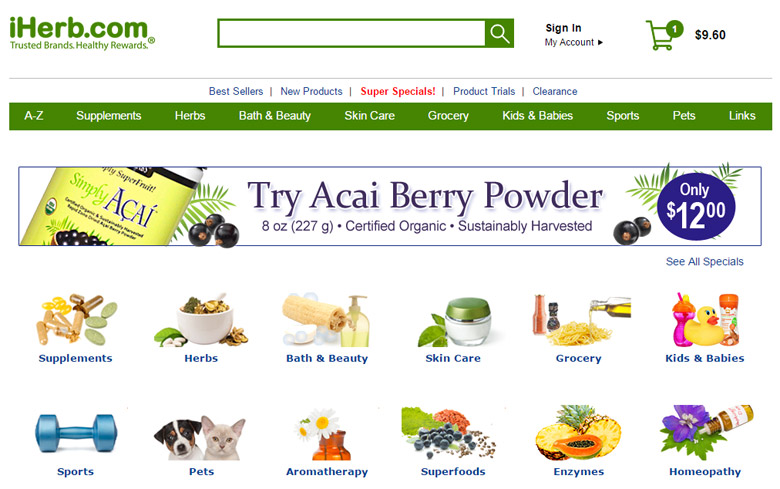 iHerb Screenshot April 2015