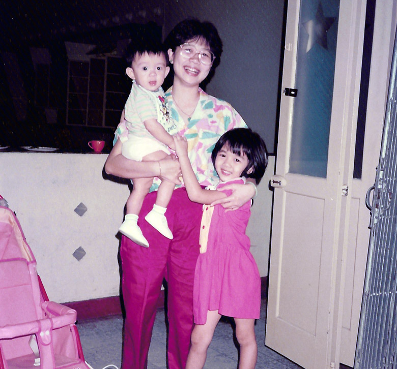 Boy Mum and me 1985