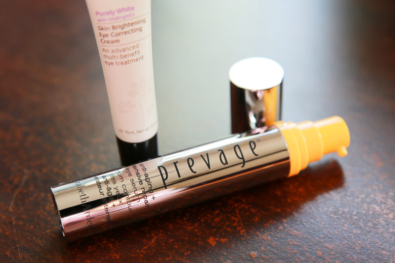 Elizabeth Arden Prevage Anti Aging Intensive Eye Serum and Jurlique Purely White Eye Cream