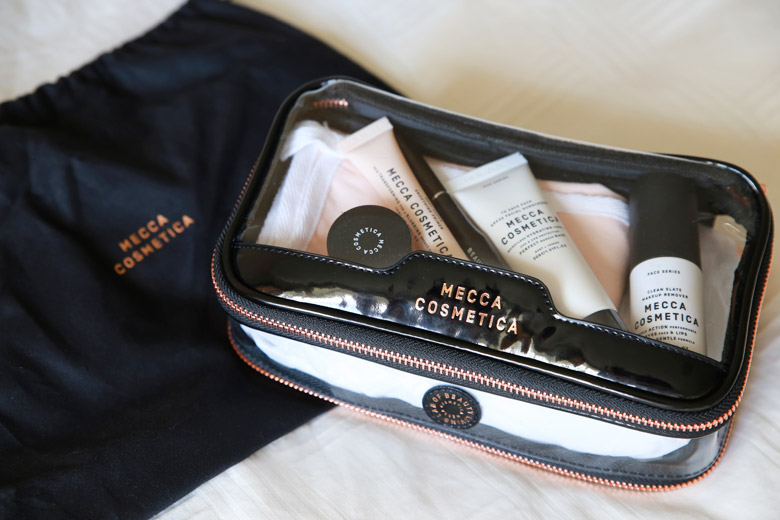 mecca cosmetica jet set vanity bag