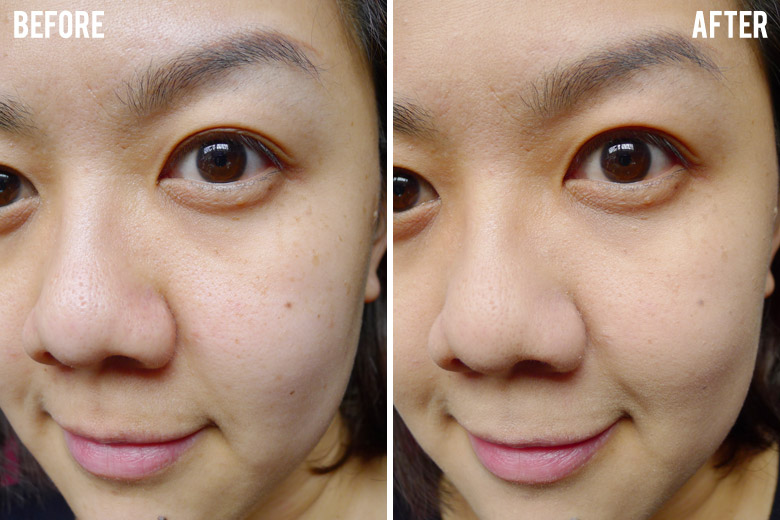 Shu Uemura Skin:FIT Cosmetic Water Foundation Before and After