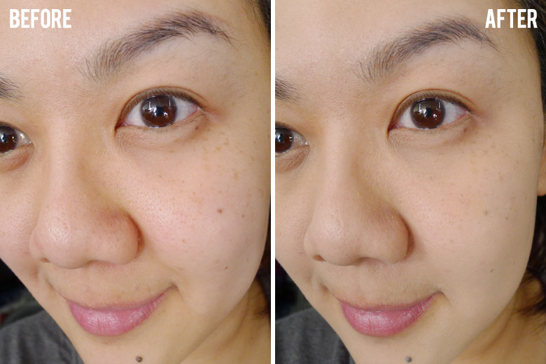 Cover FX Custom Cover Drops in G30 Before and After | Beautyholics Anonymous