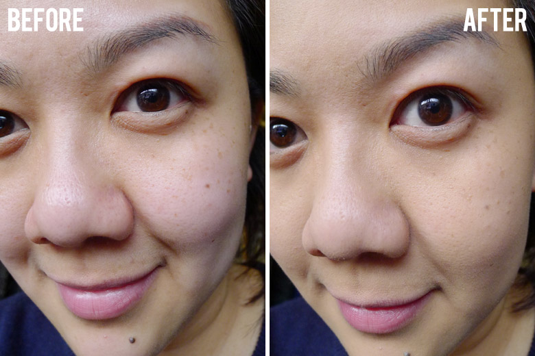 Maybelline Fit Me Matte Foundation Before and After