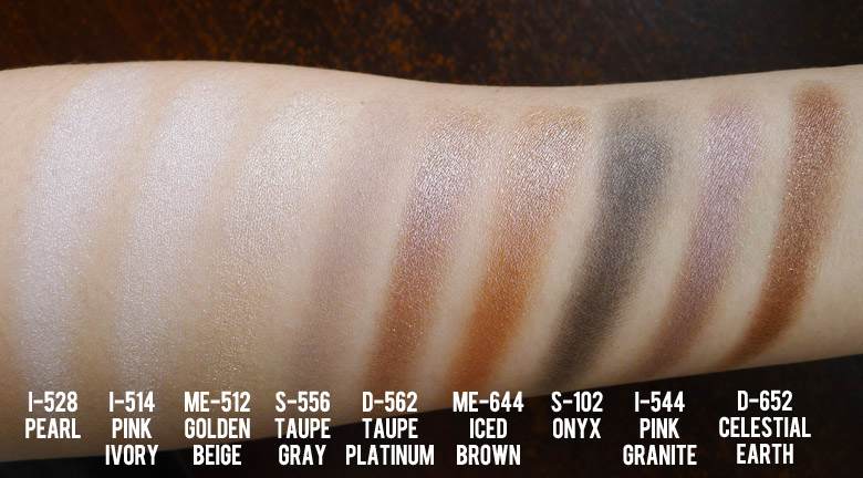 Make Up For Ever Palette 9 Artist Shadow #1 Swatch