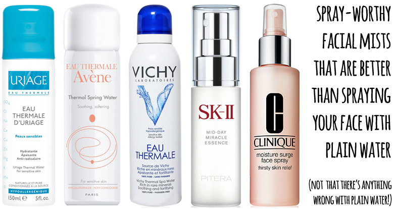 Uriage, Avene, Vichy, SKII, Clinique Facial Sprays