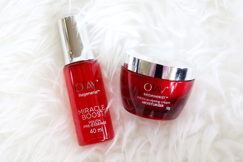 Olay Regenerist Micro Sculpting Cream Moisturiser and Miracle Boost Youth Pre-Essence
