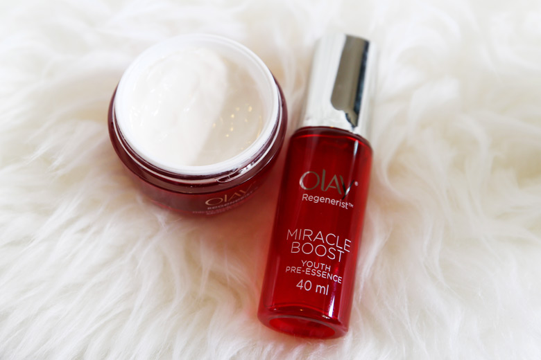 Olay Regenerist Micro Sculpting Cream Moisturiser and Miracle Boost Youth Pre-Essence