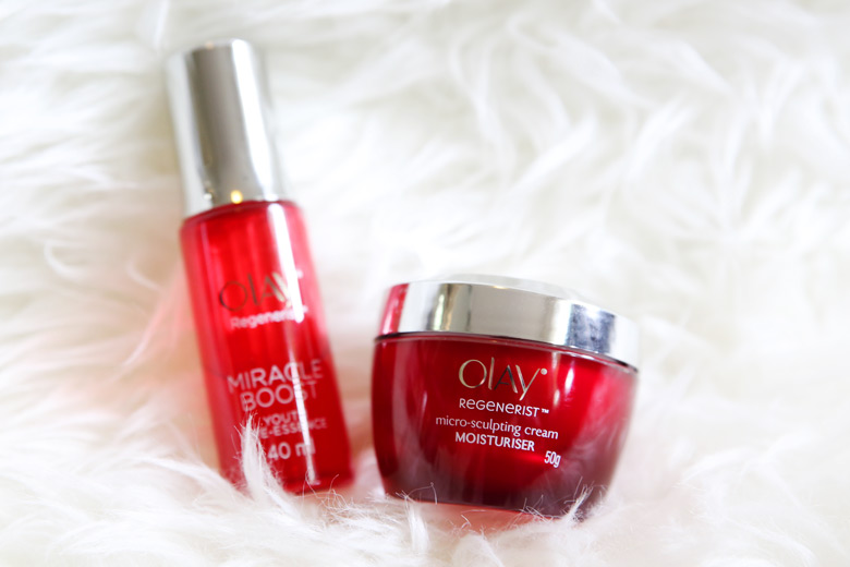 Olay Regenerist Micro Sculpting Cream Moisturiser and Miracle Boost Youth Pre-Essence