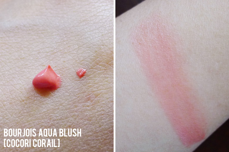 Bourjois Aqua Blush in Cocori Corail Swatch