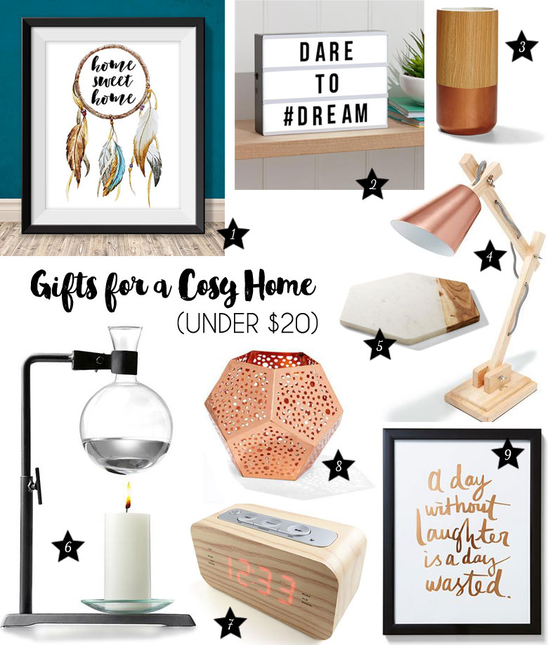 Christmas Gift Guide 2015 For A Cosy Home Under $20