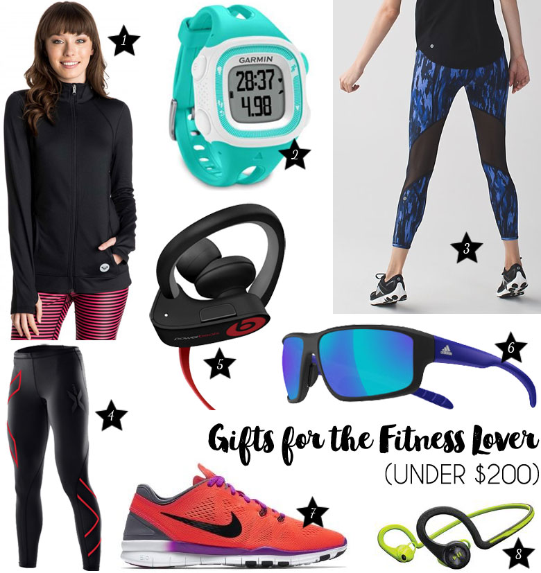 Christmas Gift Guide 2015 For The Fitness Lover Under $200