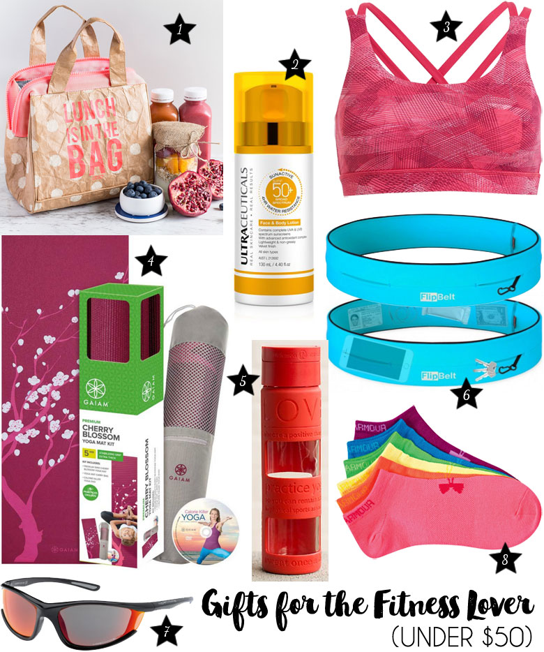 Christmas Gift Guide 2015 For The Fitness Lover Under $50
