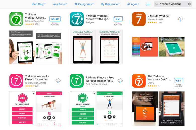 7 Minute Workout Apps