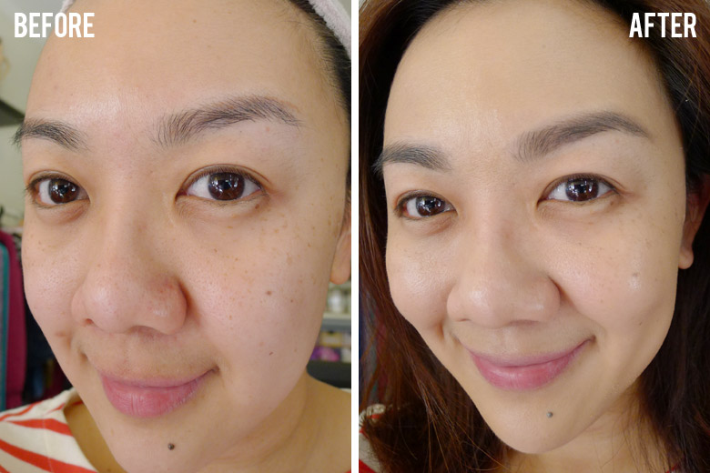 Seatree Easy Cushion Foundation Before and After