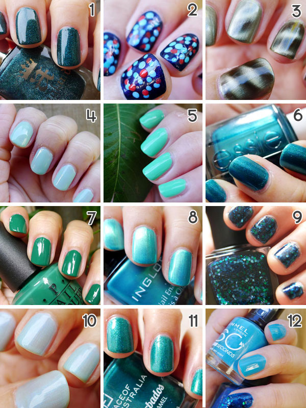 Have I Mentioned How Much I Love Green & Blue Nails? - Beautyholics ...
